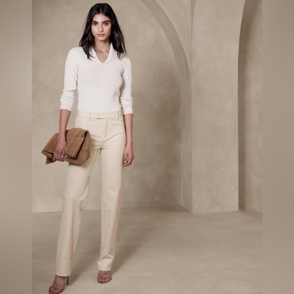 NWT! Banana Republic Black Straight Sloan Pant - Multiple 💜 - Picture 10 of 14